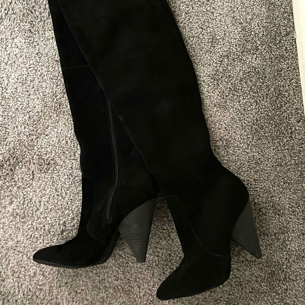 Vince Camuto Thigh High Black Boots